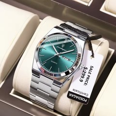 POEDAGAR Luxury Men’s Watch Waterproof Luminous Date Week