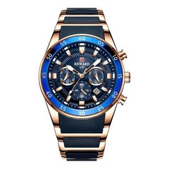 REWARD Big Dial Mens Watches Top Luxury Brand Sport Waterproof Watch Men Chronog