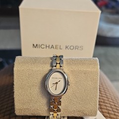 Michael Kors Women’s Oval Analog Quartz Watch Two-Tone Bracelet Box/Booklet