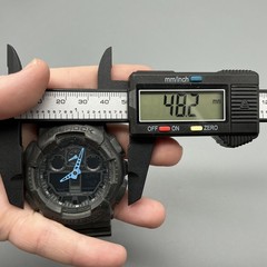 Casio G-Shock Mens Watch 48mm Analog Digital Blue Hands 5081 GA-100C New Battery