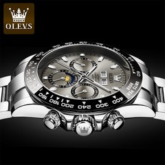 Automatic Mechanical Waterproof Watch Moon Phase Luxury Dial Men’s Men Strap