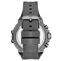 Spectra 50mm Japanese Quartz Chronograph Grey/Rubber | Gray Dial Wristwatch 4054