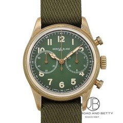 MONTBLANC 1858 Automatic Chronograph 119908 42mm 100m Green Bronze Men’s Boxed
