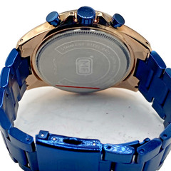 Mini Focus Men’s 45mm Watch 0218G Tachymeter Date Rose Gold Tone New Batt Works