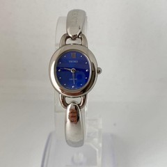 SEIKO LUCENT Watch Blue Dial Oval Accessory Watch