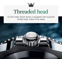 Waterproof Quartz Watch Men’s OLEVS Men Luminous Luxury Stainless Steel Strap