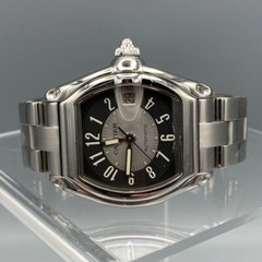 Cartier Roadster Gray Silver Tuxedo Dial Steel Watch W62001V3