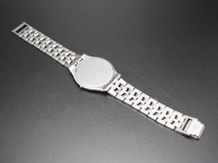 Vintage Seiko Dolce 8J41-6030 White Dial Two Tone Roman Qz 27mm Mens Watch JAPAN