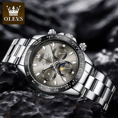 Automatic Mechanical Waterproof Watch Moon Phase Luxury Dial Men’s Men Strap