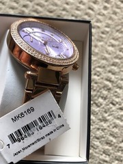 Michael Kors Parker Purple Dial Mk6169 Watch Retail $295