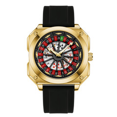 Roulette Spinning Watch – Casino Style Quartz Wristwatch