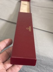 Omega Vintage Watch Case/Box – Red – Great Condition 25 Cm