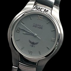 MCM Men’s Quartz Watch 6991 Silver Gray Dial Round From Japan