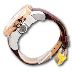 Invicta Venom Dusty Rose Men’s 54mm Multifunction Date Leather Watch 49176