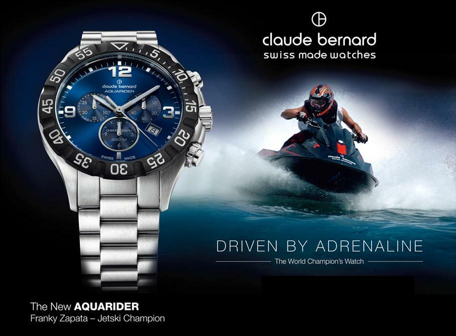 Claude Bernard Aquarider Swiss Made Chronograph Men’s Olympic Diver Watch NEW