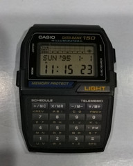 CASIO DATABANK 150 CALCULATOR WATCH FACE (NO BAND) DBC-150 EXCELLENT CONDITION