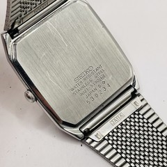 Vintage SEIKO Chronos Quartz 9021-5130 Square White Dial Men’s Watch New Battery