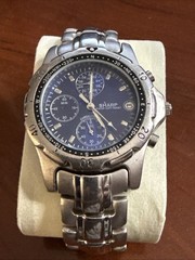 Sharp Stainless Steel Chronograph Men’s Watch