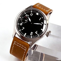 Blue Black Green Dial Tandorio 42mm Vintage ETA 6497 Mechanical Hand Wind Watch