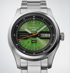 SEIKO 5 Sports HUF Limited SBSA323 Green Transparent Dial Automatic JDM Watch