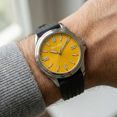 BELLARO Core Style Watch – NH35 Automatic – Sapphire Crystal Yellow Dial