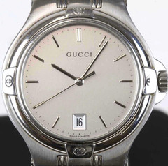 GUCCI 9040M Case Size 4.1 ×3.48cm Wrist Size 16.0cm Used Watch Good Tested