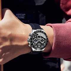 Waterproof Watch OLEVS Quartz Luxury Business Luminous Date Men’s Men Strap