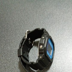 CASIO G SHOCK DW 5600SN Black Blue Square Watch