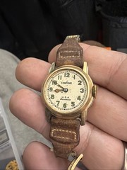 Vintage Central 7J BW Co. Military Style Watch 28mm For Parts Repair E17