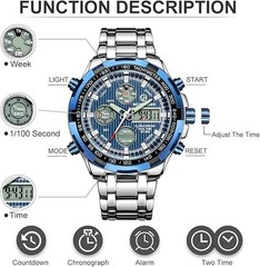 Reloj Para Hombre Casio Resistente Al Agua Acero Inoxidable Hora Mundial Verde