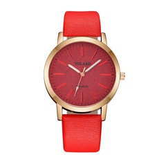 Reloj De Cuarzo De Marca Lujo Para Mujer Pulsera De Cuero De Moda Femenino Joya