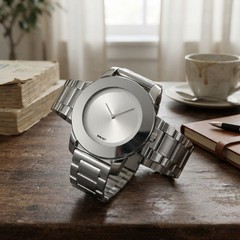 Frameless Luxury Quartz Watch with Diamond Touch – Unisex, 30M Water Resistance