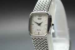 Vintage 1997 [N MINT] SEIKO EXCELINE 7321-5910 Silver Quartz Ladies Watch JAPAN