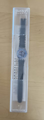 SWATCH WATCH LK106 BLUE BAY LADIES SWATCH ORIGINAL 1987 RARE W/ Case & Manual