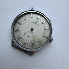 AU87 VTG Mens Mechanical Helbros Automatic Broken Lug For Repair Sold As Is**