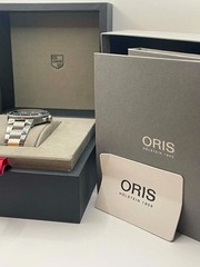 Oris Aquis Date 43.5mm Blue Dial Stainless Steel Bracelet Box & Papers Ref 7789