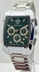 Premium Men’s Versace Dominus Chronograph Green Dial Date Working Wristwatch