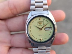 Vintage Seiko 5 Automatic 21J Luminous Dial SS Men’s Japanese Wristwatch Working