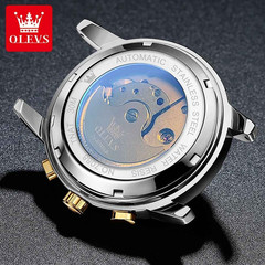 Automatic Mechanical Waterproof Watch Luxury Dial Strap Men Men’s