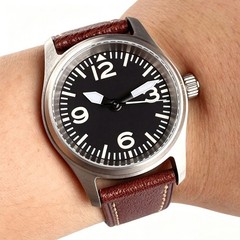 Tandorio Diver 36mm Pilot Aviator Watch Automatic NH35/Miyota 8215 Movt Sapphire