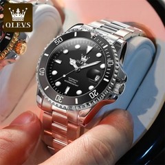 OLEVS Men’s Automatic Luxury Watch Mechanical Waterproof Stainless Diver NEW