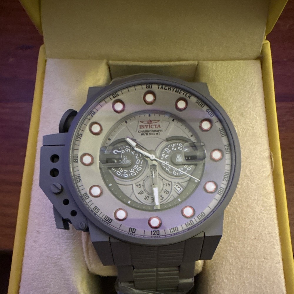 Invicta I-Force Bomber Mens 50mm Watch in Gunmetal — model 18698