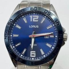 Lorus Watch Quartz Blue Dial Men Wristwatch