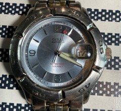 GUESS WATERPRO STEEL G 65787G JAPAN MOV’T WR 100M MEN’S WATCH NEW BATTERY