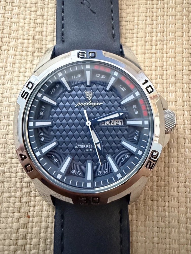 Poedagar Men’s Quartz Stainless Steel Watch