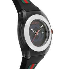 Gucci Sync YA137101 Stainless Steel 46.0mm Black Dial Quartz Wristwatch #YKW1085