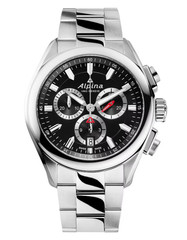 Alpina Men’s Alpiner Date Chronograph Quartz Silver Watch 42MM AL-373BS4E6B