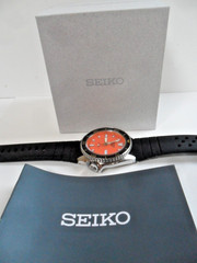 Orange Dial S/S Men’s Seiko 100M Divers Automatic Watch 7S26-17K0 SRPL89 w/ Box+