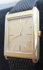 Breda Virgil Mens Watch 26mm w/ Black Leather Embossed Band 1736f New Condition