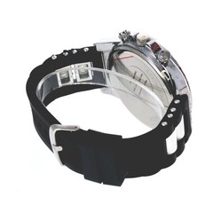 Men’s Hip Hop Watch Iced Bling Rapper Big Stones Silicone Band Luxury Fashion
